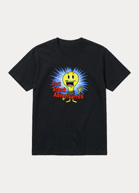 Fact Attack Adventures graphic tee in black