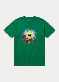 Fact Attack Adventures graphic tee in green