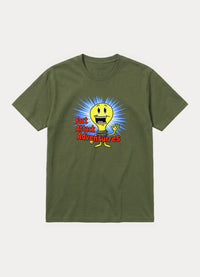 Fact Attack Adventures graphic tee in olive