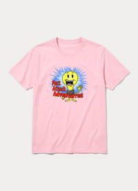 Fact Attack Adventures graphic tee in pink